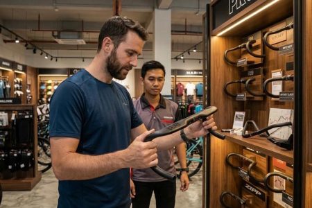 Choosing Gravel Bike Handlebars In A Bike Shop