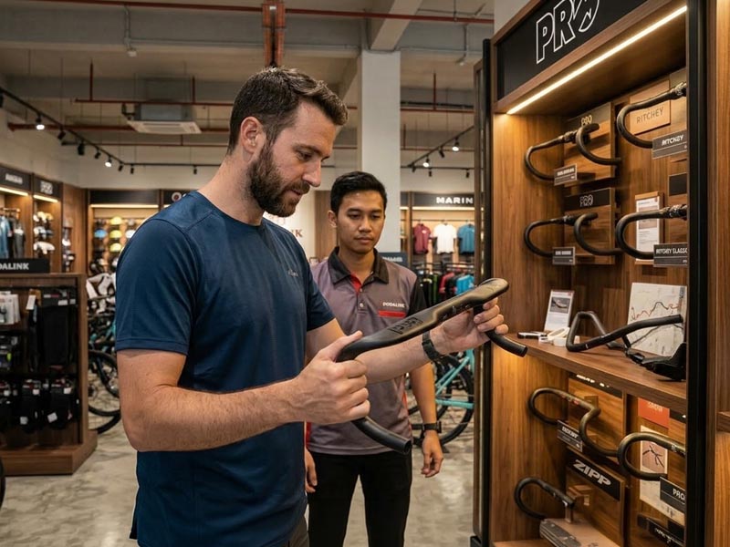 Choosing Gravel Bike Handlebars In A Bike Shop