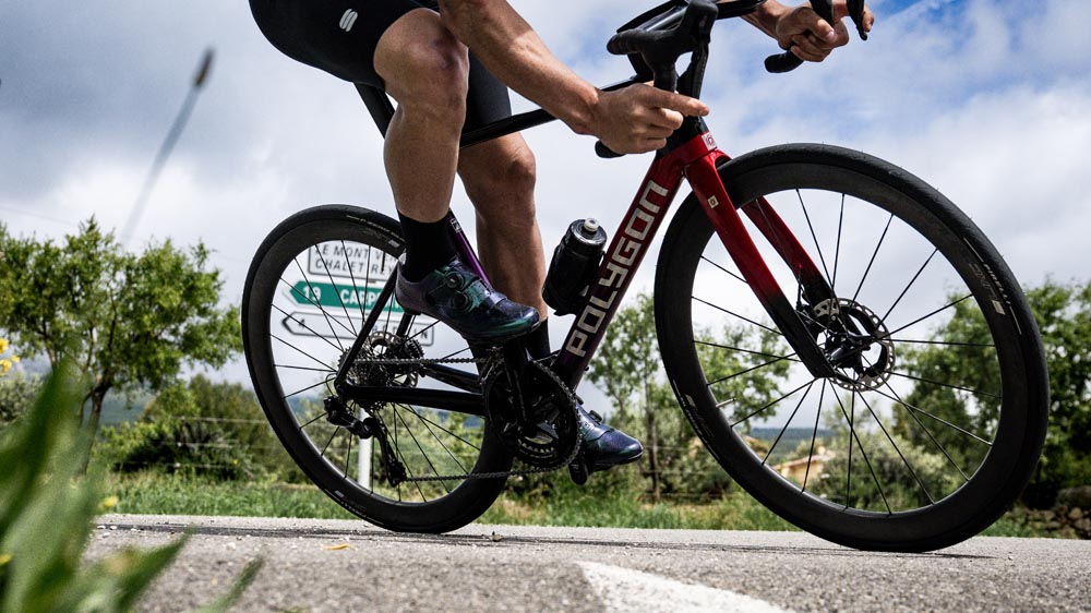 Pedaling A Road Bike Power Meter