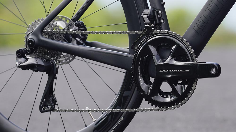 The Helios A8X 2025 Road Bike Drivetrain