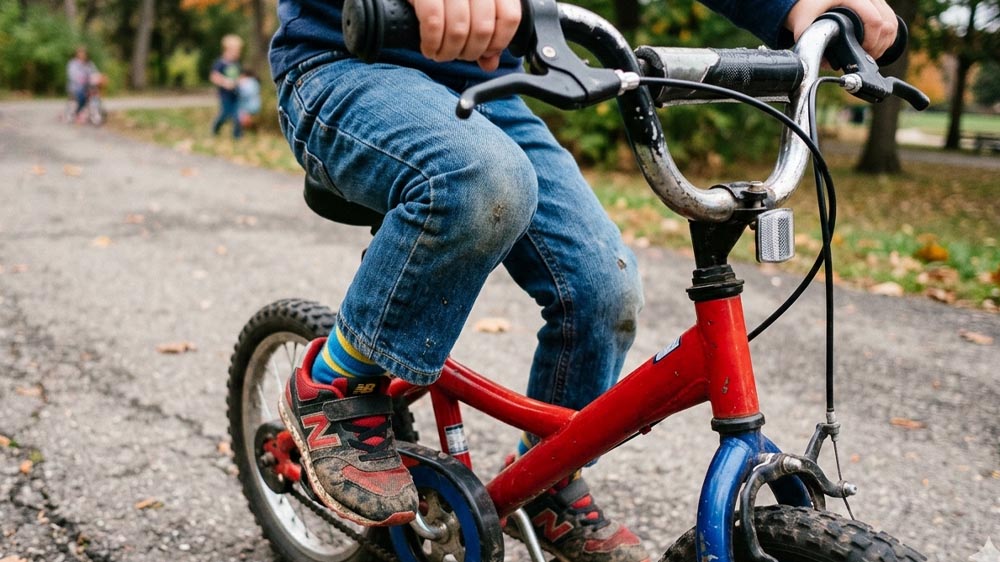 Kids’ Knees Keep Hitting The Handlebars