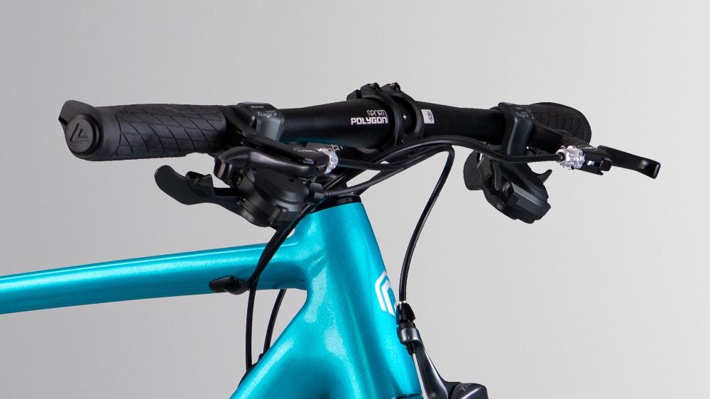 The Flat Handlebar On The Strattos F Road Bike