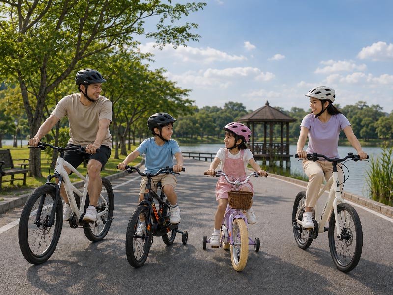 A Fun Morning Ride With A Family