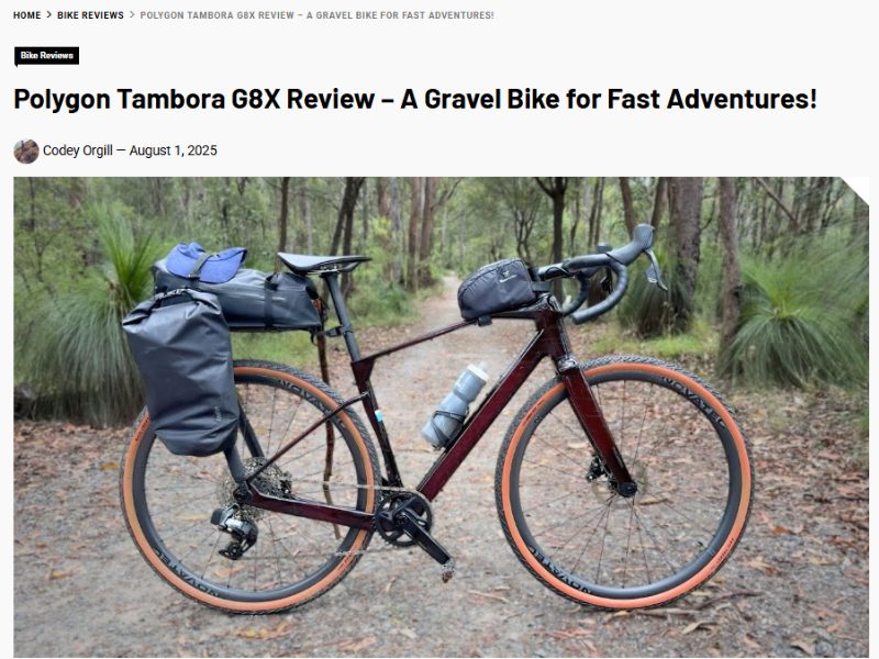 Bikepacking With The 2024 Tambora G8X Gravel Bike