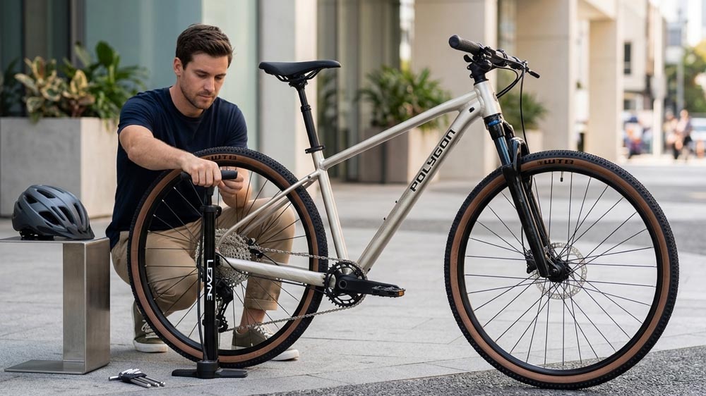 Inflating A Hybrid Bike Tire