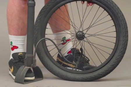 Inflating The Bmx Bike Tires
