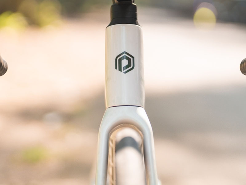 A Road Bike With Wide Tire Clearance