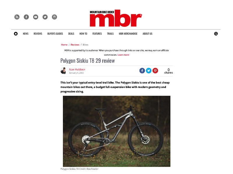 Siskiu T8 Mtb Review By Mbr Co Uk