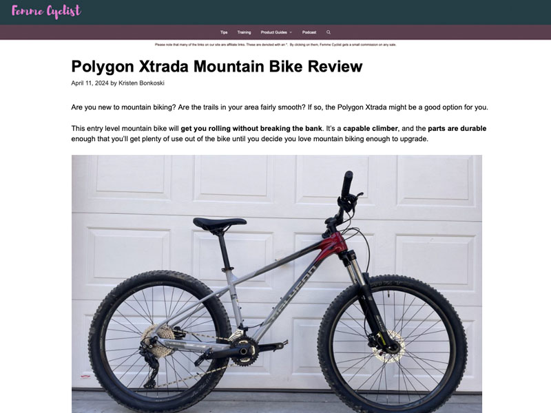 Xtrada Mtb Review By Femme Cyclist