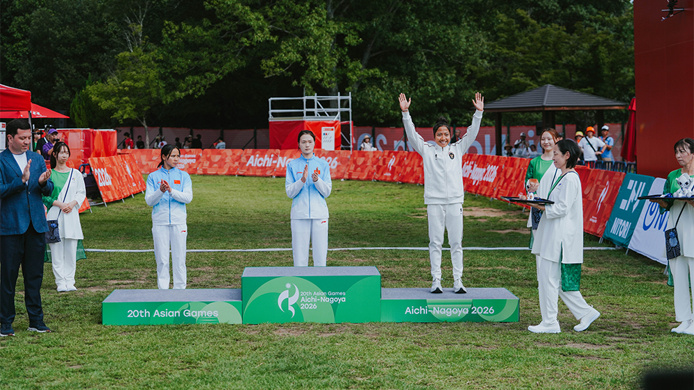 Sayu Bella Successfully Stand In Asian Games 2026 Podium